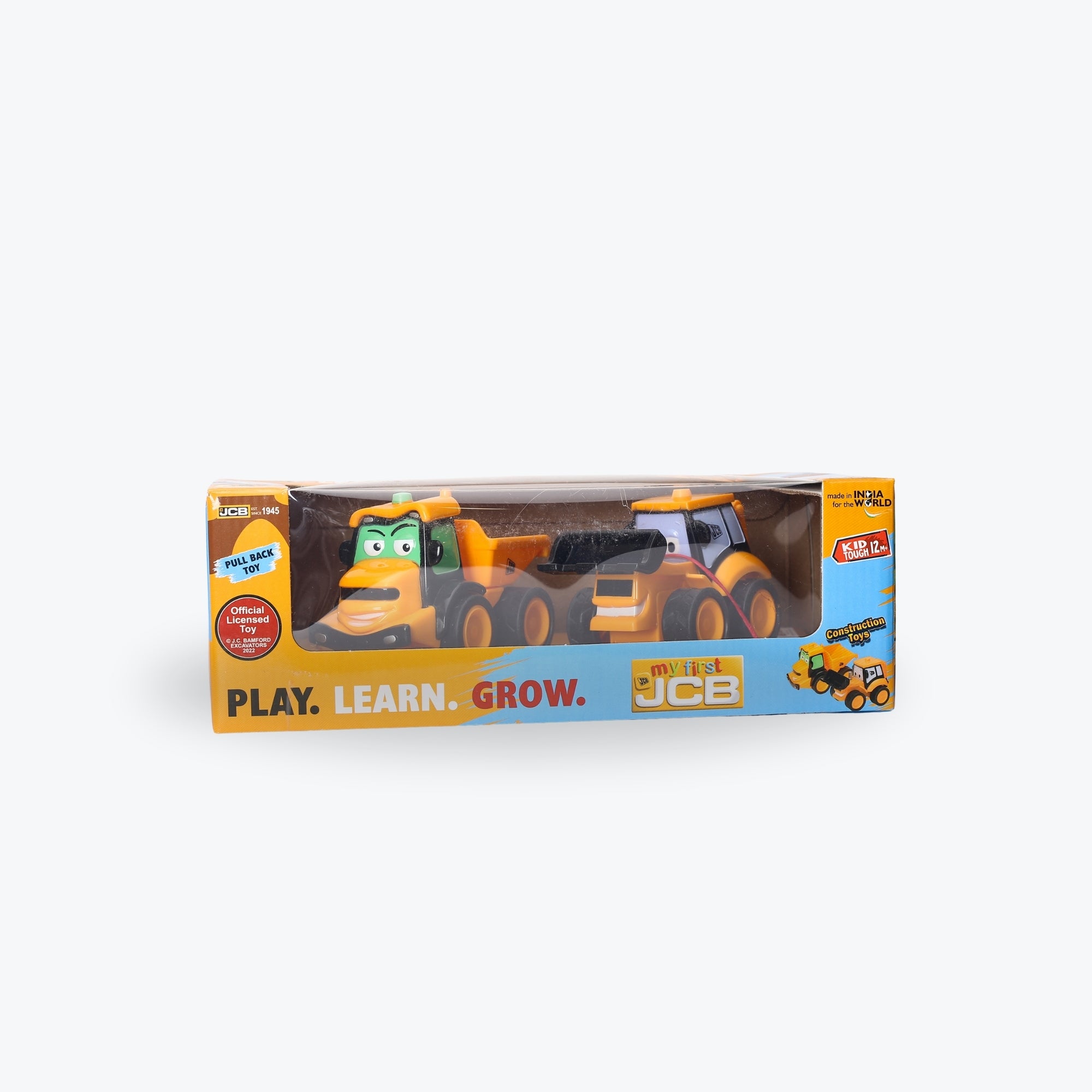 My first JCB Muddy Friends ( Pack of 2), Pull Back Toy