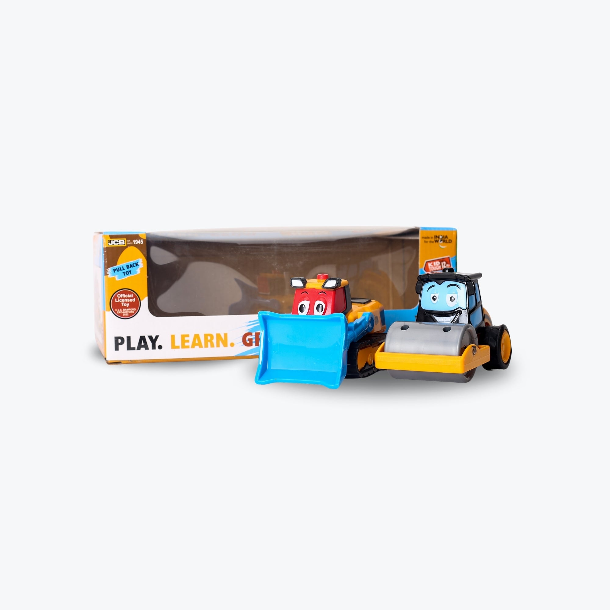 My first JCB Muddy Friends ( Pack of 2), Pull Back Toy