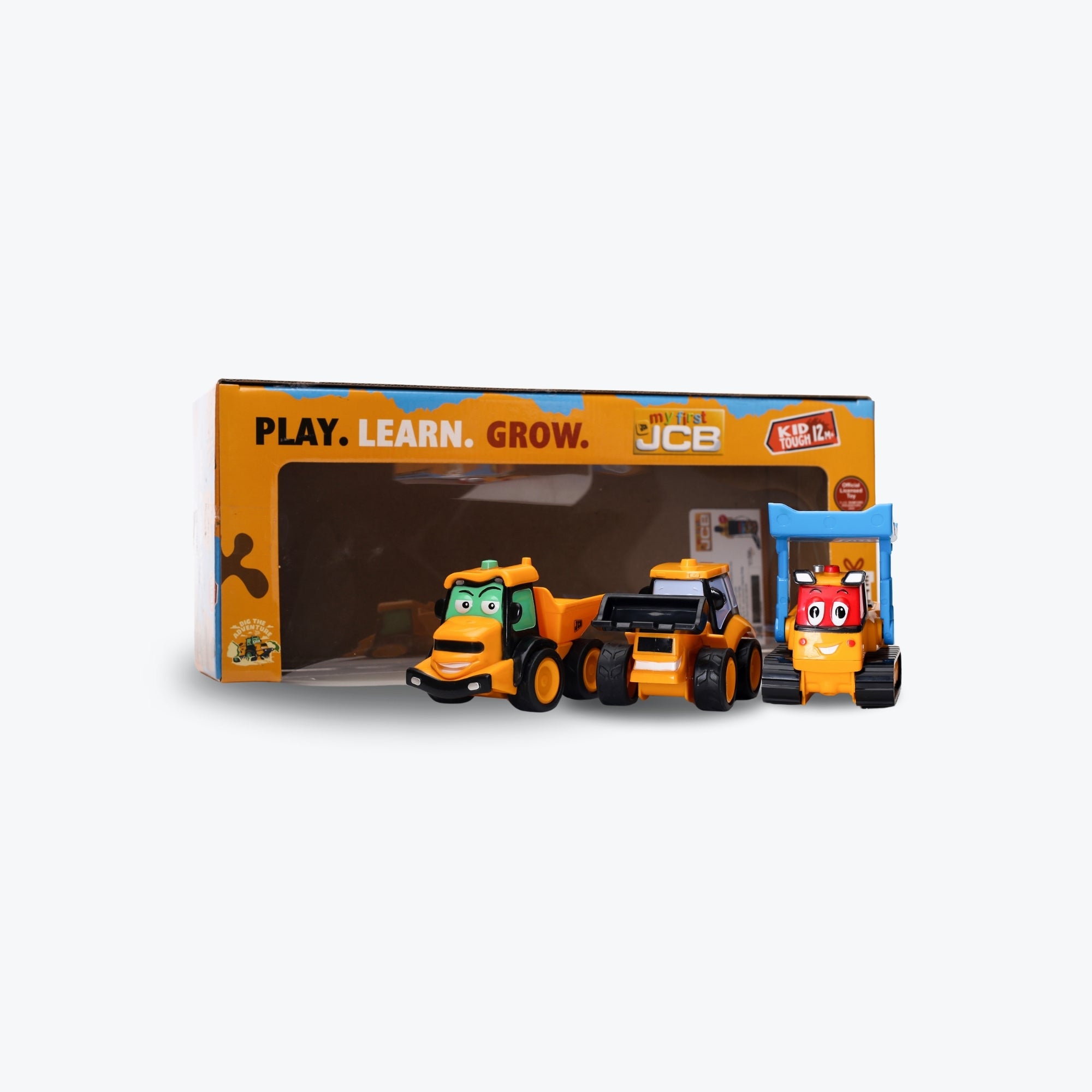 My first JCB Muddy Friends ( Pack of 3), Pull Back Toy