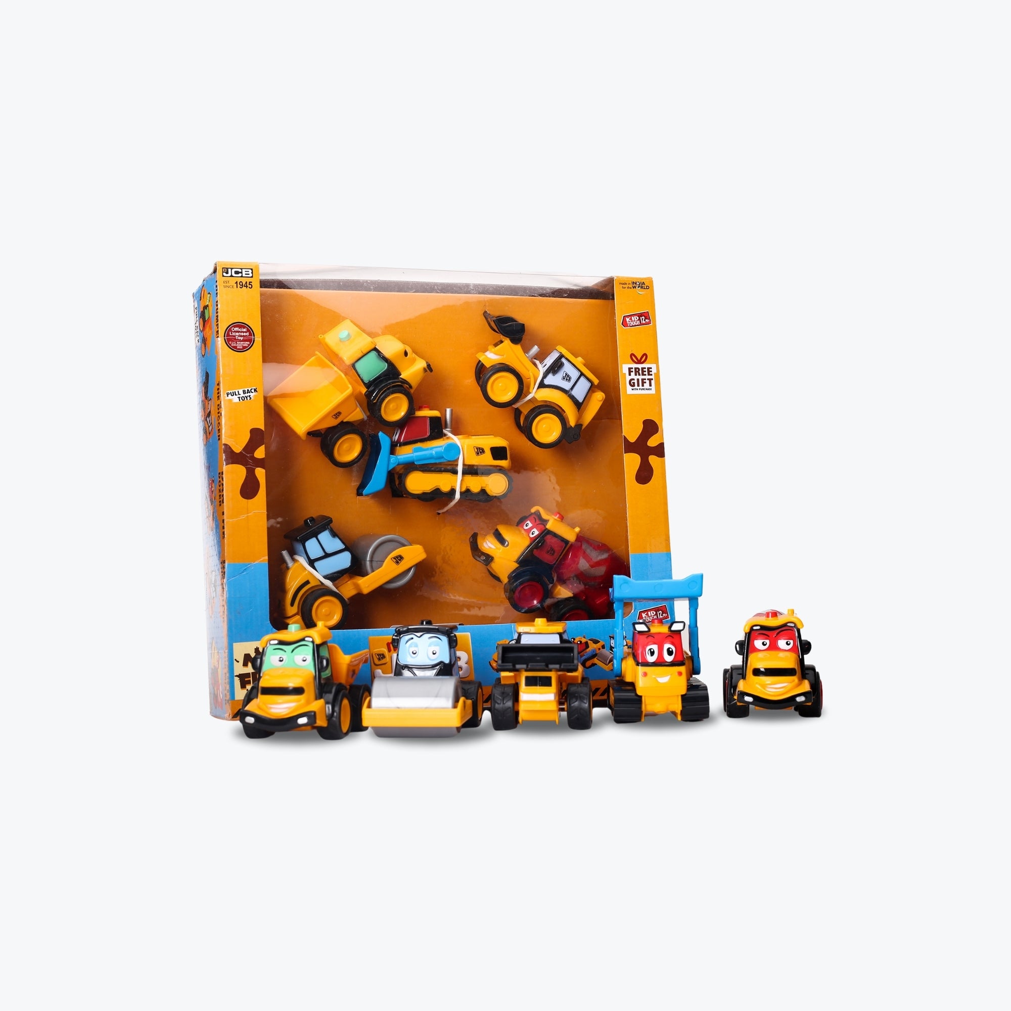 My first JCB Muddy Friends ( Pack of 5), Pull Back Toy