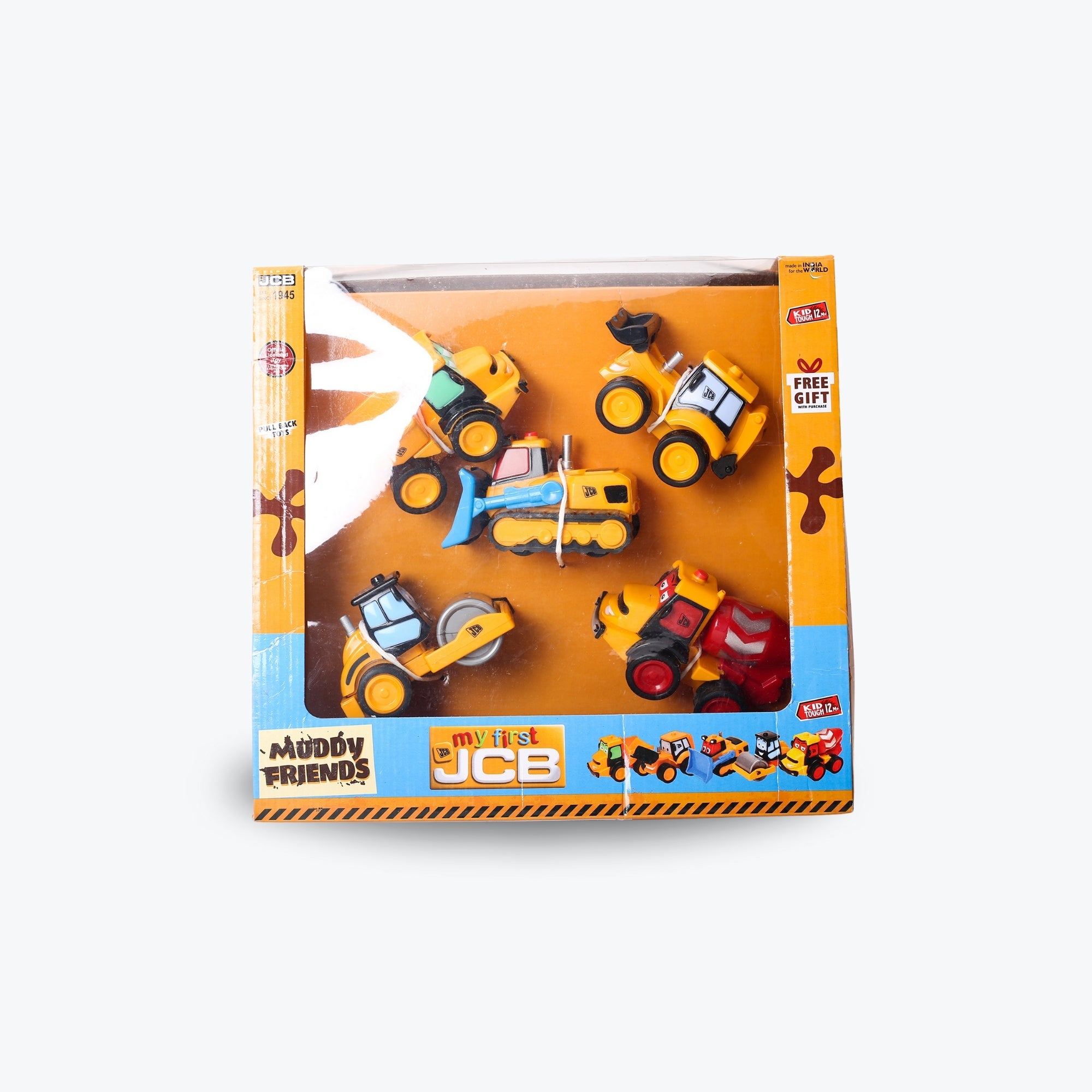 My first JCB Muddy Friends ( Pack of 5), Pull Back Toy