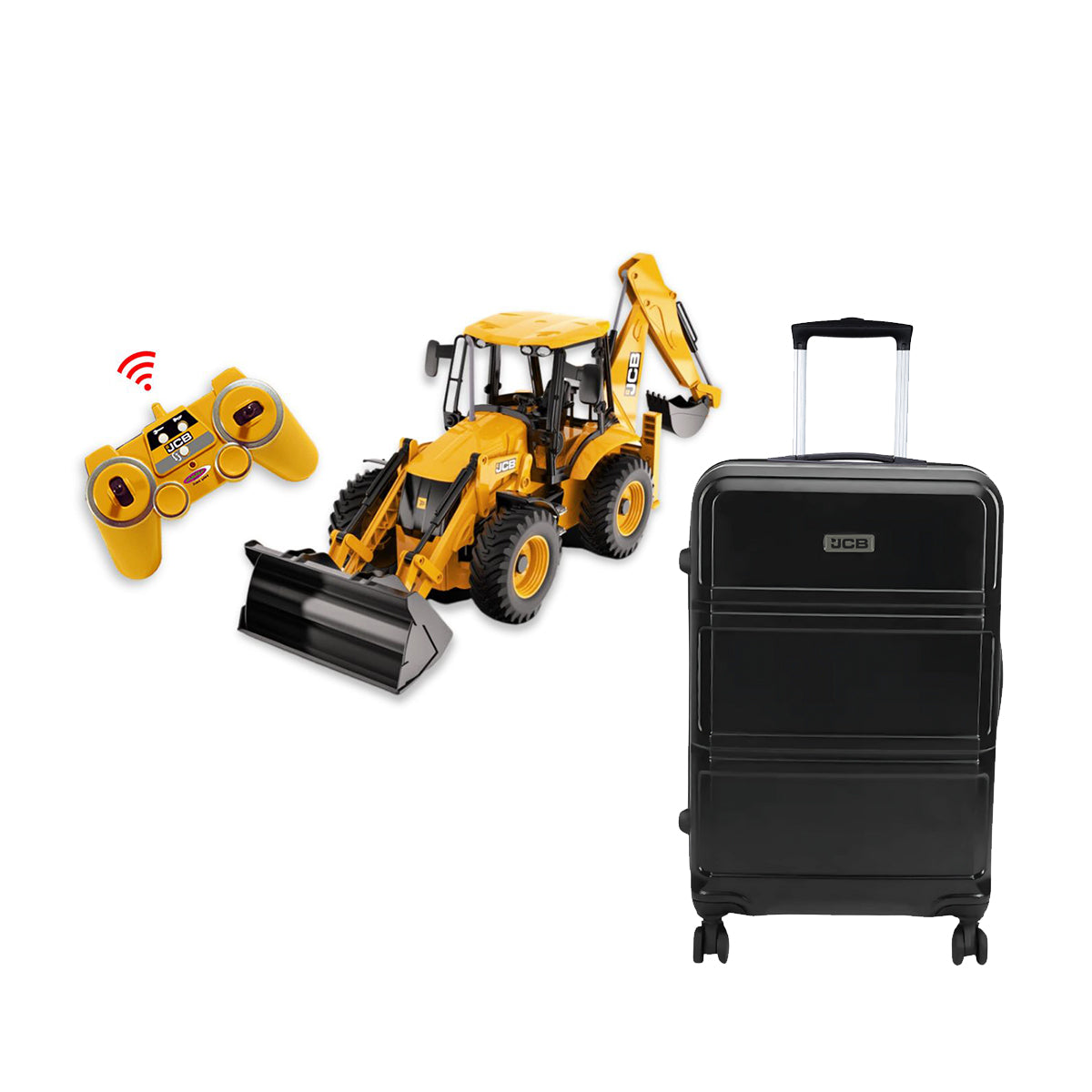JCB REMOTE CONTROLLED BACKHOE MODEL + JCB Trolley